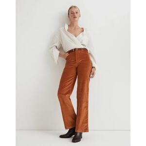 MADEWELL Emmett 2.0 Wide-Leg Pants in Corduroy Fresh Cider 27